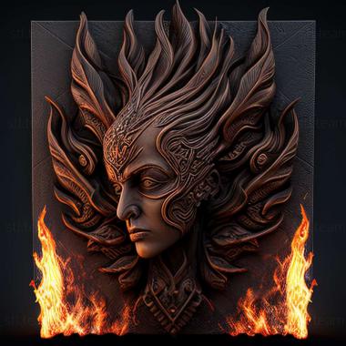 3D model Divinity 2 Flames of Vengeance game (STL)